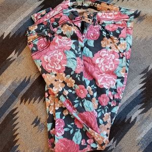 Floral skinny Jean's
